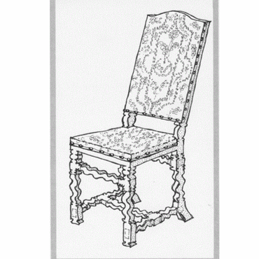 spiral baroque chair