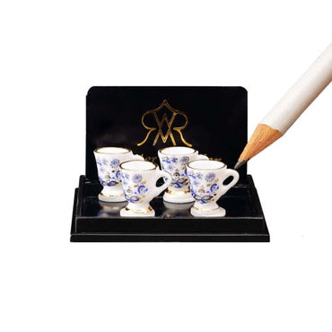 Chokolade/the krus, 4 stk. Reutters Blue onion/guld