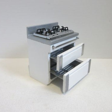 Gas stove white/silver