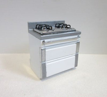 Gas stove white/silver