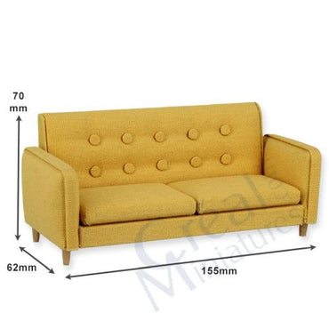 Sofa yellow fabric