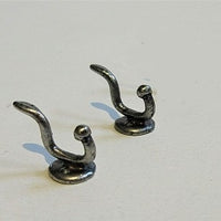 Knage metal ,,sølv" 2 stk.