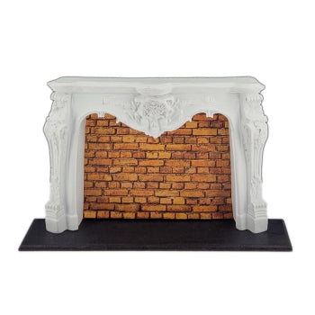 Large Rokko fireplace louis XV, plaster