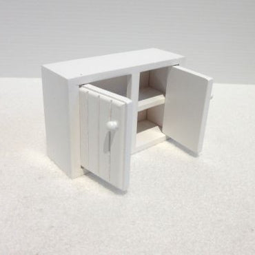 Kitchen wall cabinet painted white