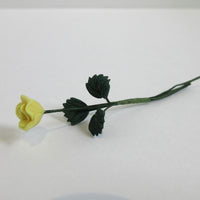 Gul rose m/blade, fimo