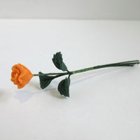 Orange rose m/blade, fimo