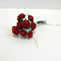 Rose rød, papir PR. STK.