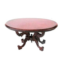 Sofabord oval dragon mahogny
