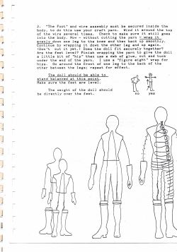 Doll making ladies and gentlemen and cutting patterns 27 pages