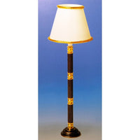 Gulvlampe m/ mørk bronzeret fod