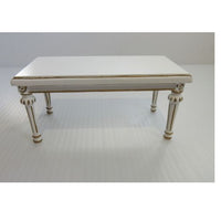 Thebord elfenbenfarvet / guld