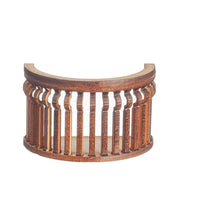 Rund balcon, C-curve, træ