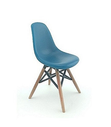 Eames DSW stol, blå