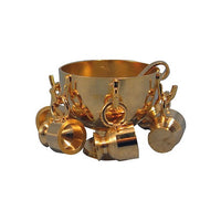 Punch bowle sæt, messing