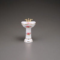 Porcelain washbasin, Dresden rose