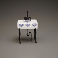 Køkkenvask, porcelæn Blue Onion