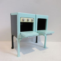 Retro oven, mint green/black