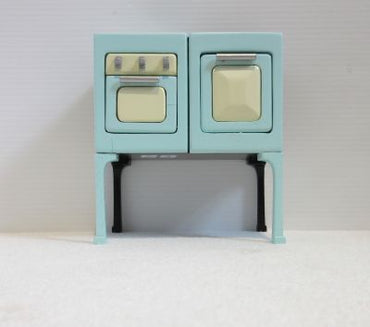 Retro oven, mint green/black