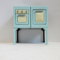 Retro oven, mint green/black