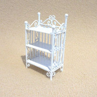 Lille reol - hvid metal