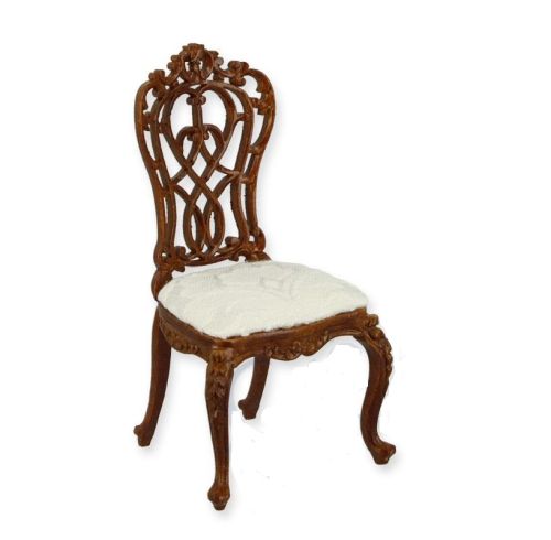 Carved Chair med udskæringer, valnød