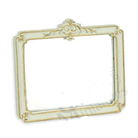 Mirror, ivory/gold