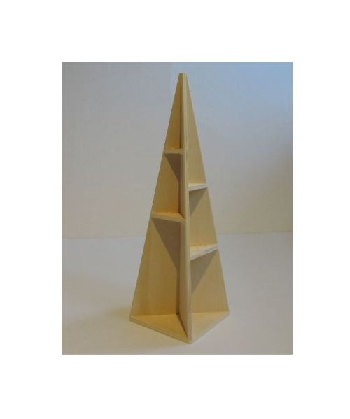 Pyramide deco-tårn, ubh. H: 24 x 7,5 x 7,5 cm