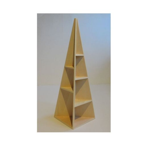 Pyramide deco-tårn ubh. H: 30 x 9,5 x 9,5 cm