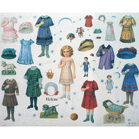 Klippeark påklædningsdukker, helene