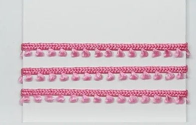 picot bånd rosa 1 m