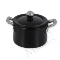 Pot, black metal