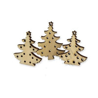 3 pcs. handmade Christmas trees