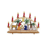 Christmas decorations, handmade nativity scene