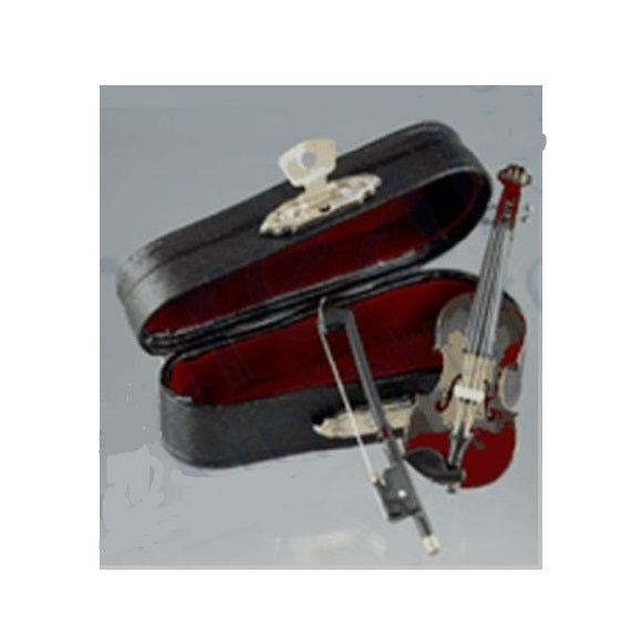 Violin i sort læder box