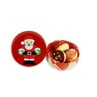 Christmas cookie tin w/ donuts