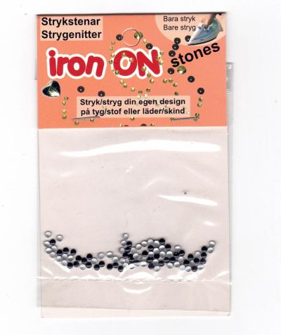 iron on sort, runde