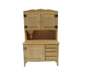 Køkkenskab med melbox, fyrtræ