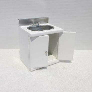 Køkkenvask hvid/sølv