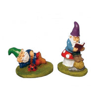 Garden gnomes 2 pcs. relaxed