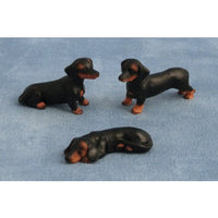 Black dachshund per piece.