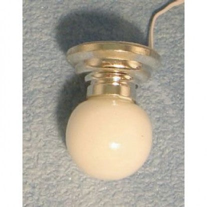 Loftlampe med sølvsokkel