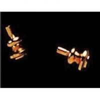Round doorknob brass 4 pcs.