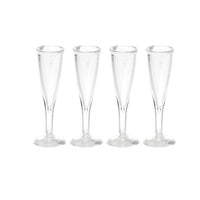 Champagneglas 4 stk. plast