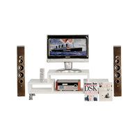 Home cinema with various accessories