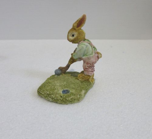 Keramik kanin havefigur, golf