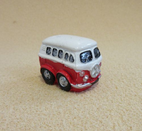 Mini bus rød, metal