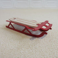 Sled, metal + wood