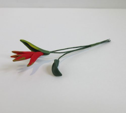 rød ,, bird of paradise " fimo