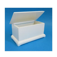 Coffin, white