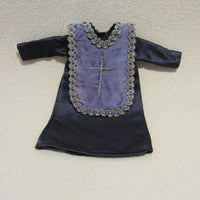 Black priest's gown + mass shawl